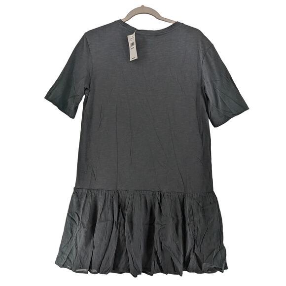 Sanctuary Refresh TShirt Dress XS‎ Black ALine Flared Skirt Short Mini Everyday - Picture 2 of 11